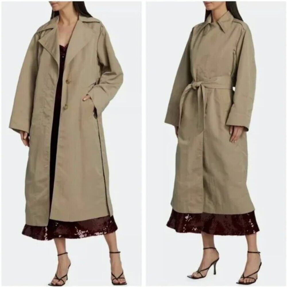 Vince Khaki Trench Coat